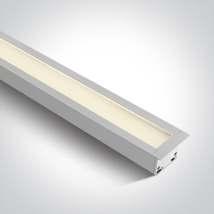 Workplace luminaire LED 40W, matte, recessed