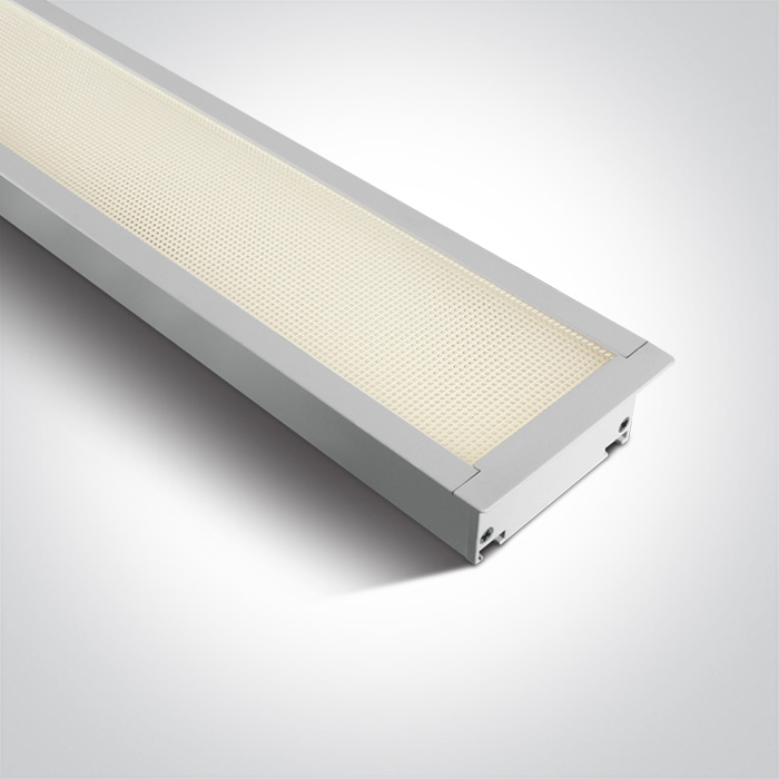 Workplace luminaire LED 40W, matte, recessed