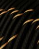 Kangasjuhe 3x0.75mm, black-gold vertigo