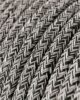 Текстильный провод 3x0.75mm, black onyx tweed glitter