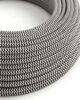 Текстильный провод 3x0.75mm, black-white ZigZag