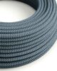 Текстильный провод 3x0.75mm, grey-blue ZigZag