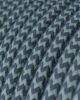Текстильный провод 3x0.75mm, grey-blue ZigZag