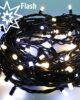 Christmas lights outside Snow LED, 10m, warm white flashing
