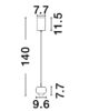 Rippuv laevalgusti LED 13W
