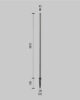 Puutarhan valaistus LED 1W, 800mm