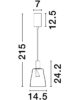 Rippuv laevalgusti LED 7W