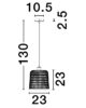 Rippuv laevalgusti E27