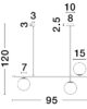 Подвесной светильник 3xG9