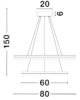 Pendant light LED 98W