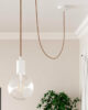 Textile cables 3x0.75mm, antique pink and beige