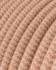 Textile cables 3x0.75mm, antique pink and beige