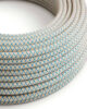 Textile cables 3x0.75mm, blue steward and beige