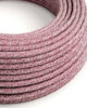 Textile cables 3x0.75mm, burgundy tweed
