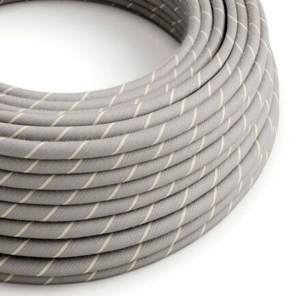 Textile cables 3x0.75mm, eggnog