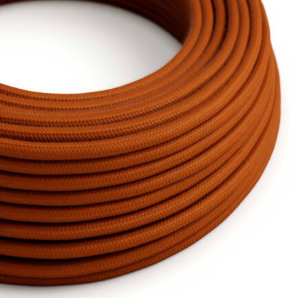 Textile cables 3x0.75mm, cotton cinnamon brown