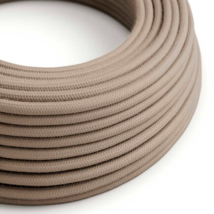 Textile cables 3x0.75mm, cotton dove grey