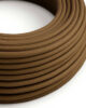 Textile cables 3x0.75mm, cotton espresso brown