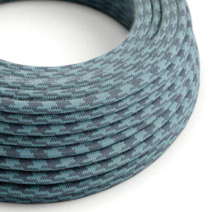Kangasjuhe 3x0.75mm, stone grey and ocean blue