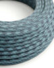 Kangasjuhe 3x0.75mm, stone grey and ocean blue