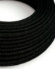 Textile cables 3x0.75mm, charcoal black