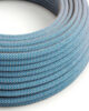 Textile cables 3x0.75mm, blue steward and beige