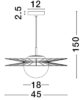 Rippuv laevalgusti E27
