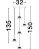 Rippuv laevalgusti LED 30W