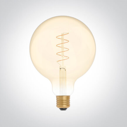 Лампочка LED 4W, E27-G125, 2200K