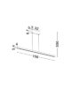 Rippuv laevalgusti LED 25W