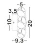 Seinävalaisin LED 4W