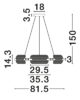 Riippuvalaisin LED 48W