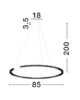Rippuv laevalgusti LED 43W