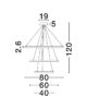 Pendant light LED 108W