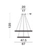 Rippuv laevalgusti LED 45W