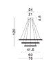 Pendant light LED 62W