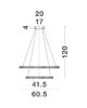 Riippuvalaisin LED 54W